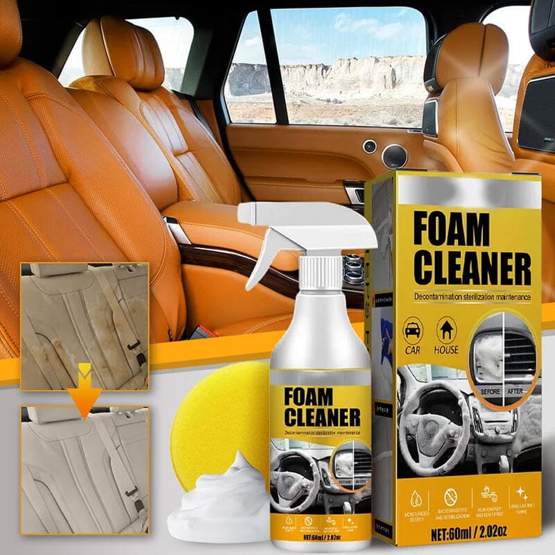 FoamClean™ – Leistungsstarker Fleckentferner für Mehrere Oberflächen | 1 + 1 Gratis