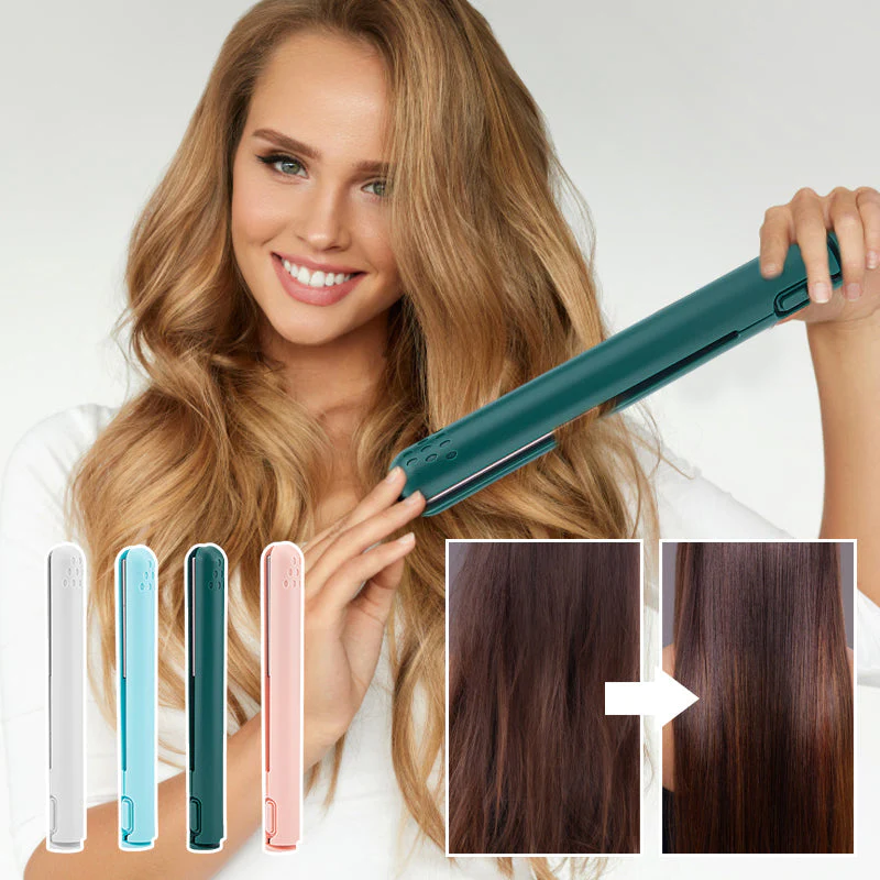 2-in-1 Mini Glätteisen & Lockenstab – kompaktes Stylingtool für unterwegs