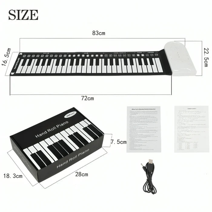 MelodyMat™ – Roll-up Keyboard mit 49 Tasten | 50% Rabatt