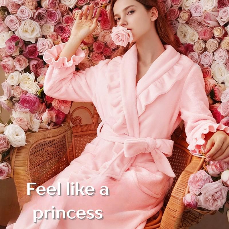 CozyLux™ – Weicher, flauschiger Bademantel für entspannte Wohlfühlmomente [50 % Rabatt]
