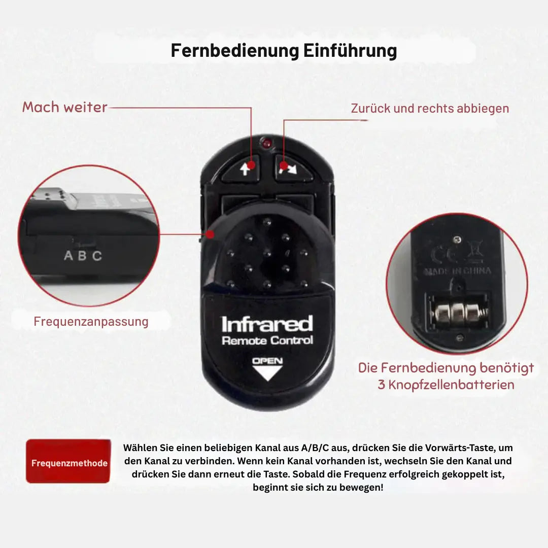 Fernsteuerbare Kakerlake – Authentisches Krabbel-Erlebnis mit lebensechten Leuchteffekten