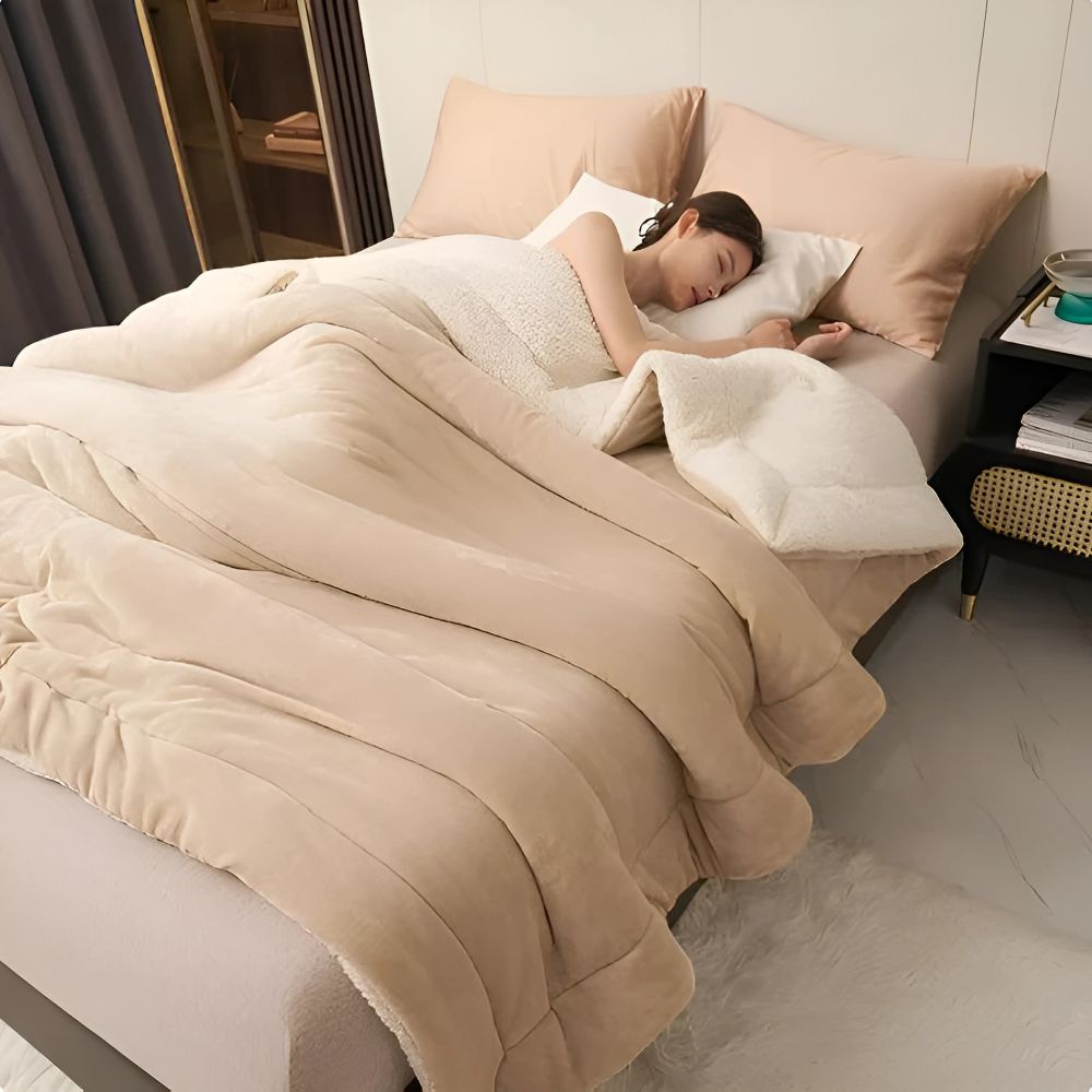 Luxuriöse Flanell Fleece Kuscheldecke SoftHug – weich, warm & waschbar