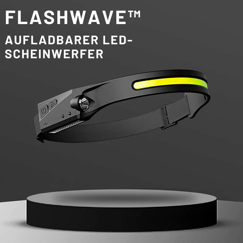 FlashWave™ – Freihändig Aufladbare LED-Stirnlampe | 50% Rabatt