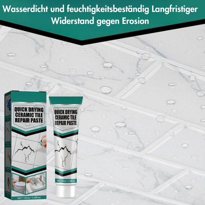 SchnellesPflaster Fliesen Reparaturpaste – Schnell wirkende, langlebige Paste zum Füllen von Rissen in Keramik, Porzellan und Marmor