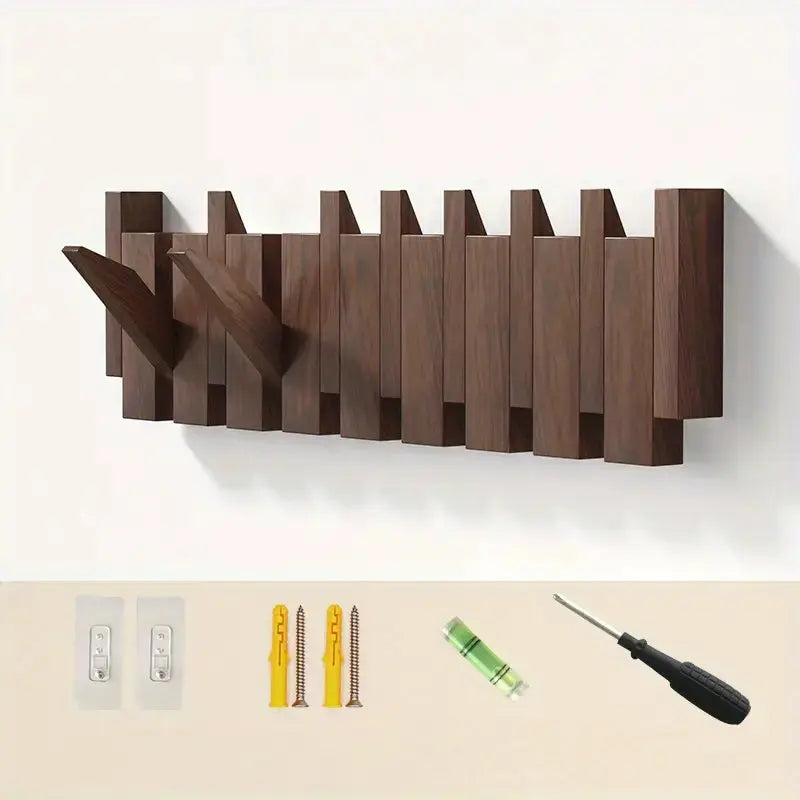 Garderobe™ – 8 klappbare Designer-Haken für stilvollen Flur & praktischen Stauraum [50 % Rabatt]