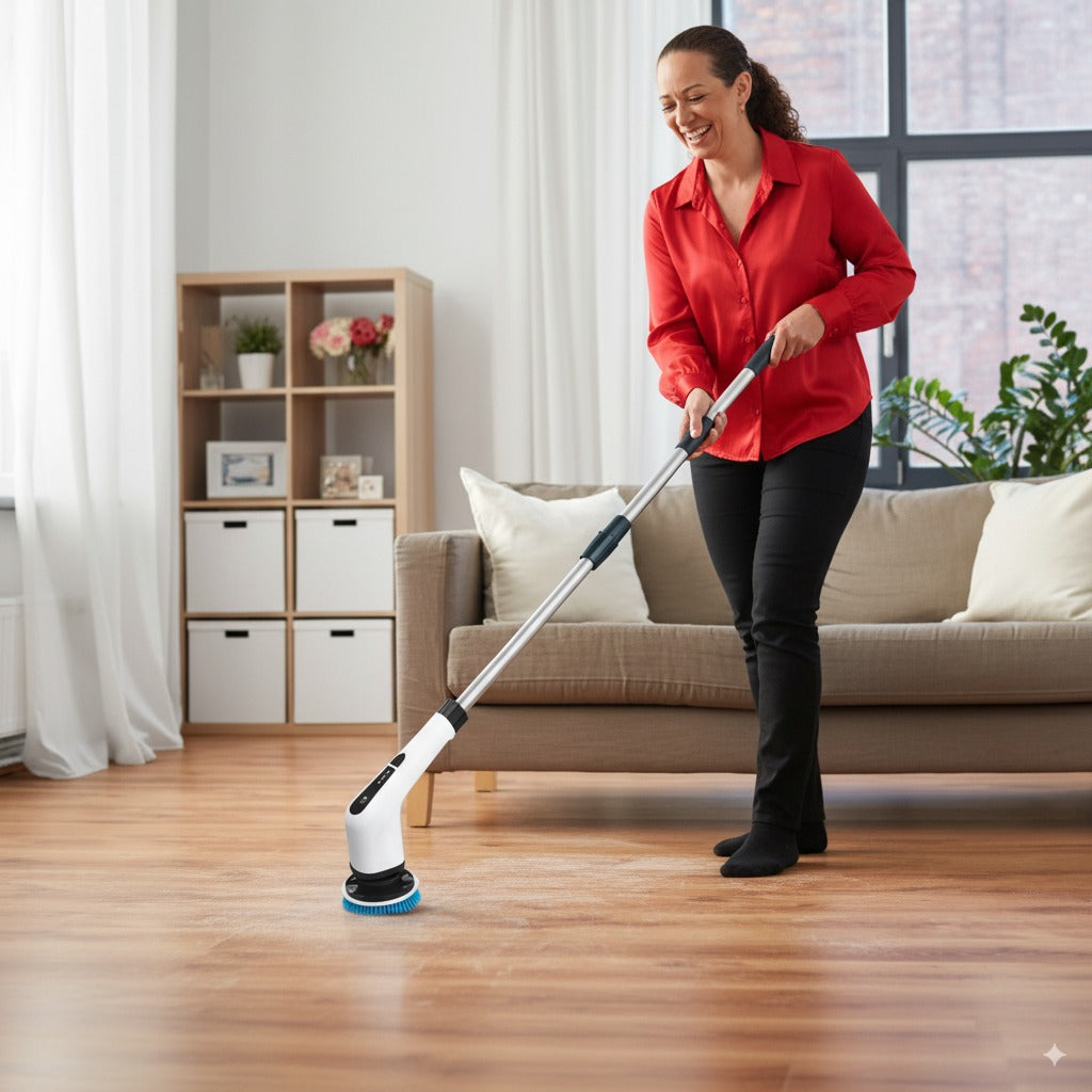 PowerMop™ – Einfacher und effektiver rotierender Elektro-Wischmopp [50% Rabatt]