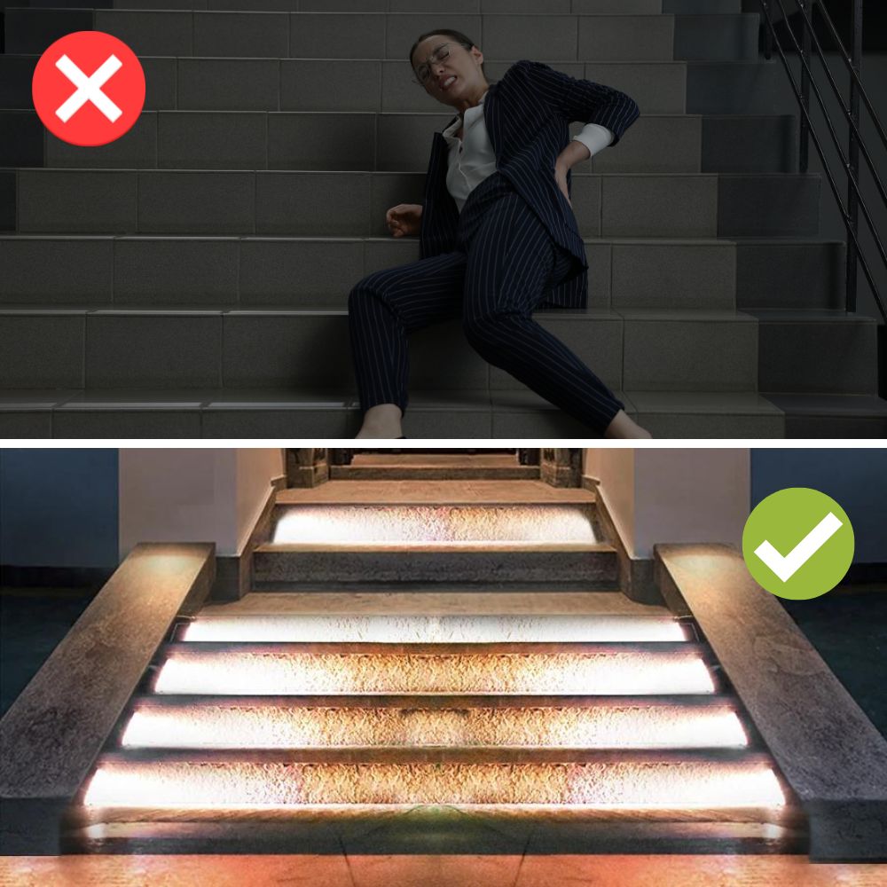 GlowSteps™ – Erhellt eure Nächte mit stilvollen Treppenlichtern für den Außenbereich [1 + 1 Gratis]
