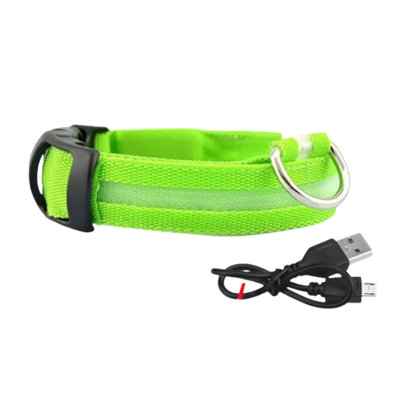 GlowPaw™ – Leuchtendes LED-Hundehalsband für sichere Abendspaziergänge [50% Rabatt]