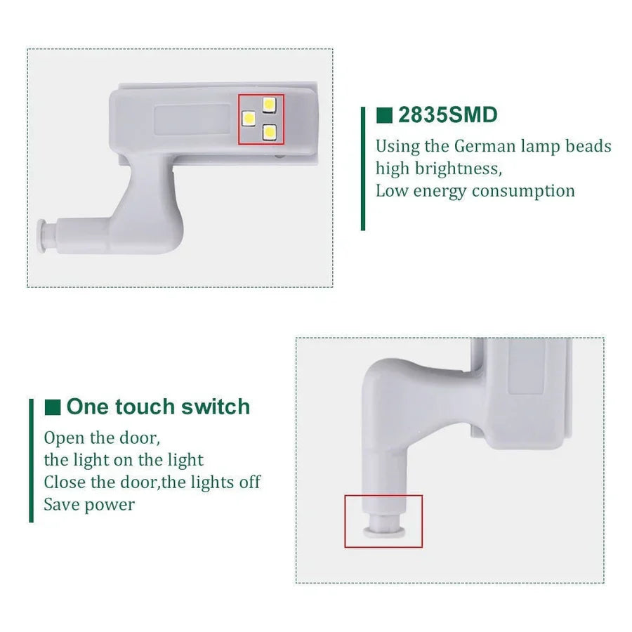 CabinBright™ – LED-Scharnierleuchte für sofortige Beleuchtung | 5 + 5 Gratis