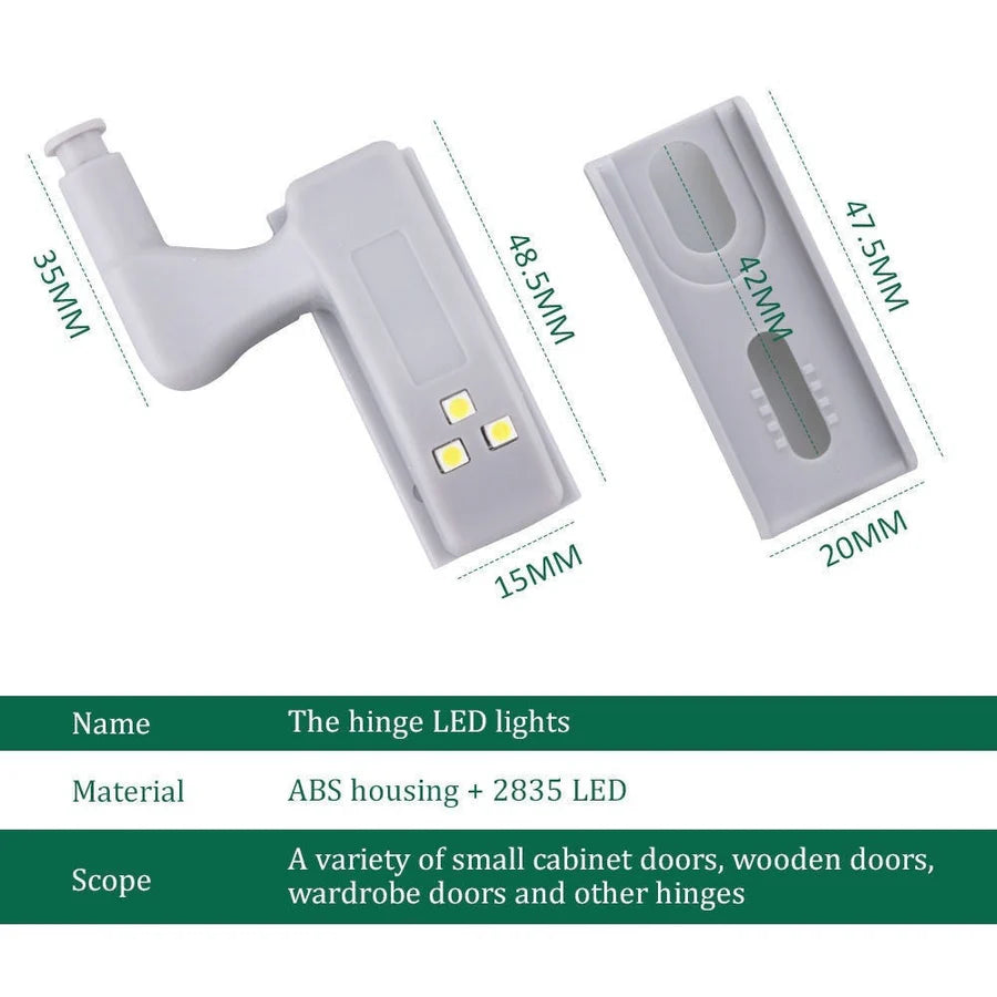 CabinBright™ – Scharnier-LED-Leuchten für Schränke | 5 + 5 Gratis