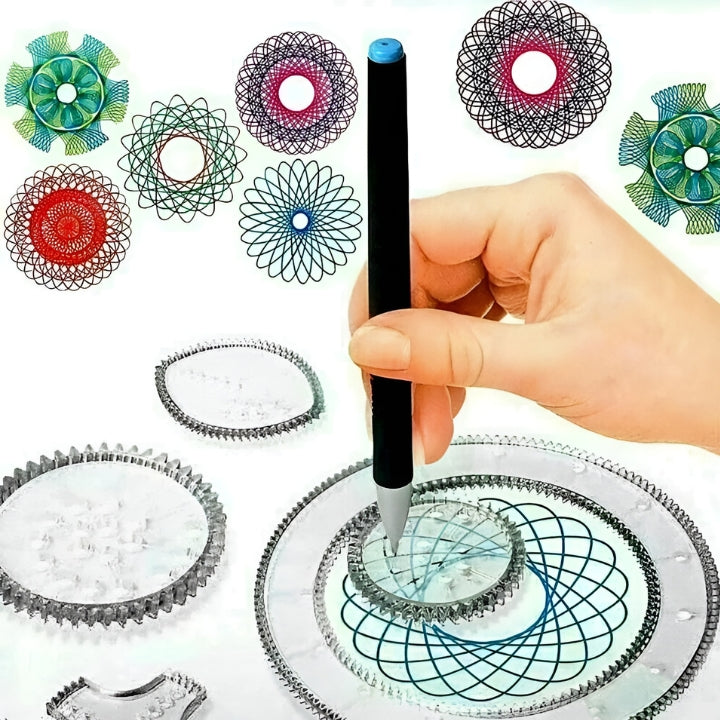 50% Rabatt | SpiroFun™ - Spiral Art Clear Gear Geometrisches Lineal