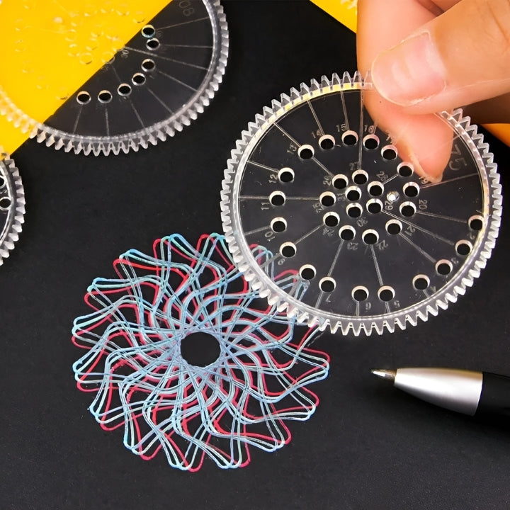 50% Rabatt | SpiroFun™ - Spiral Art Clear Gear Geometrisches Lineal