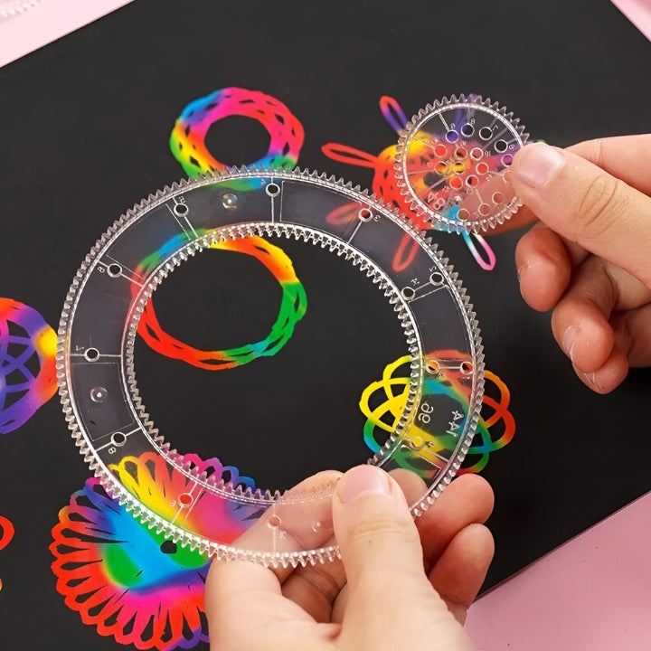 50% Rabatt | SpiroFun™ - Spiral Art Clear Gear Geometrisches Lineal