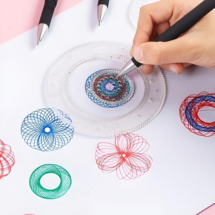 50% Rabatt | SpiroFun™ - Spiral Art Clear Gear Geometrisches Lineal