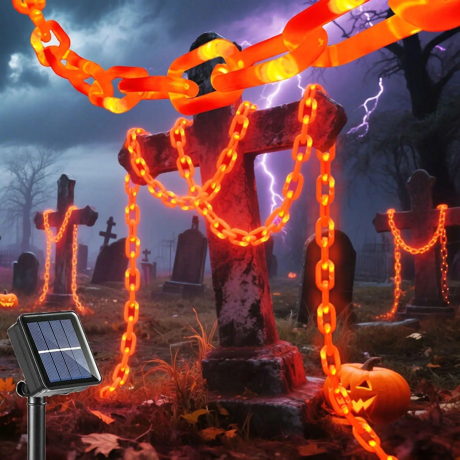 ScaryChain™ – Sturmsicher, langlebig & ohne Kurzschlussrisiko [50 % Rabatt]