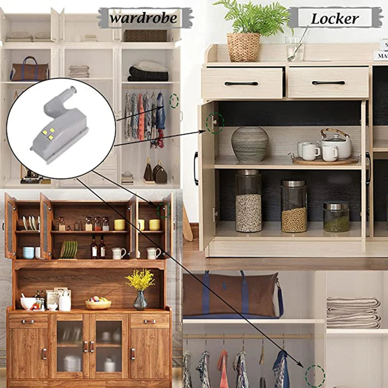 CabinBright™ – Scharnier-LED-Leuchten für Schränke | 5 + 5 Gratis