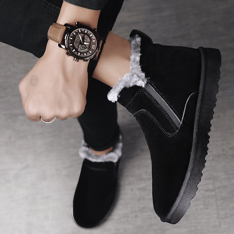 Wasserdichte Herren Schneestiefel Emil mit Fußgewölbestütze & rutschfester Sohle