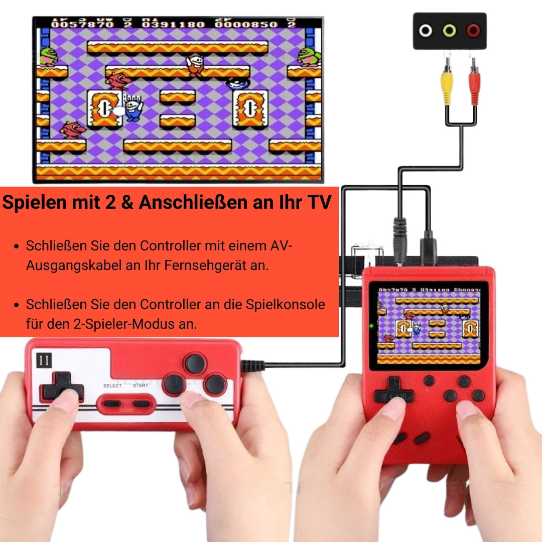 RetroGame™ – Klassische Arcade-Spiele, tragbar & kinderfreundlich für stundenlangen Spaß [50 % Rabatt]