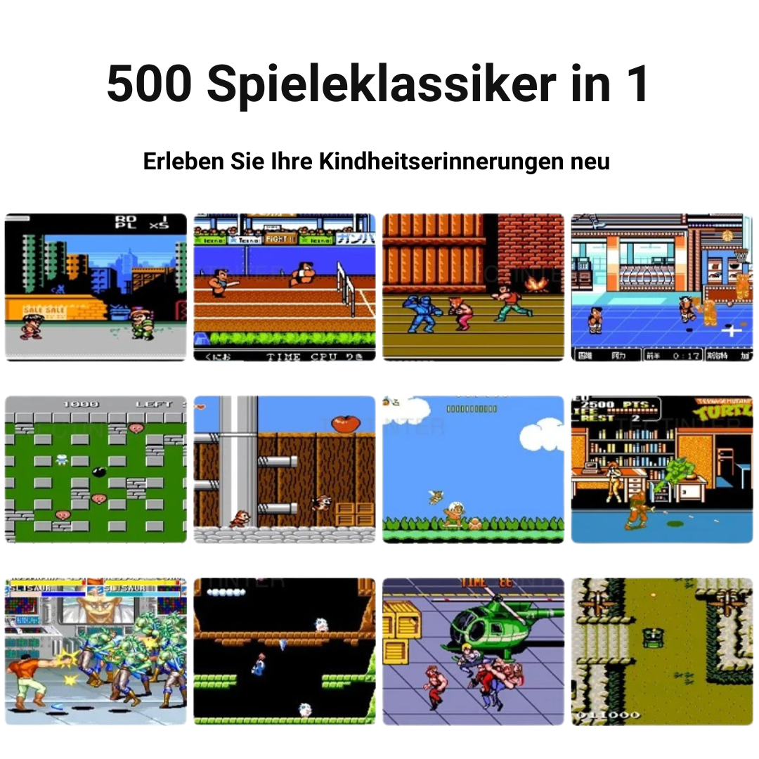 RetroGame™ – Klassische Arcade-Spiele, tragbar & kinderfreundlich für stundenlangen Spaß [50 % Rabatt]