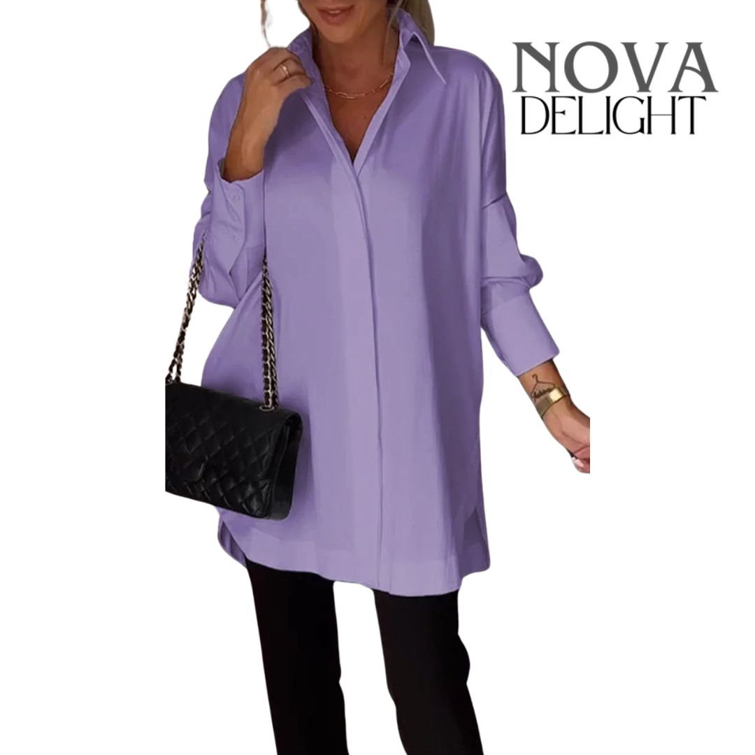 Hillary™ - Lange polo blouse [50% Rabatt]