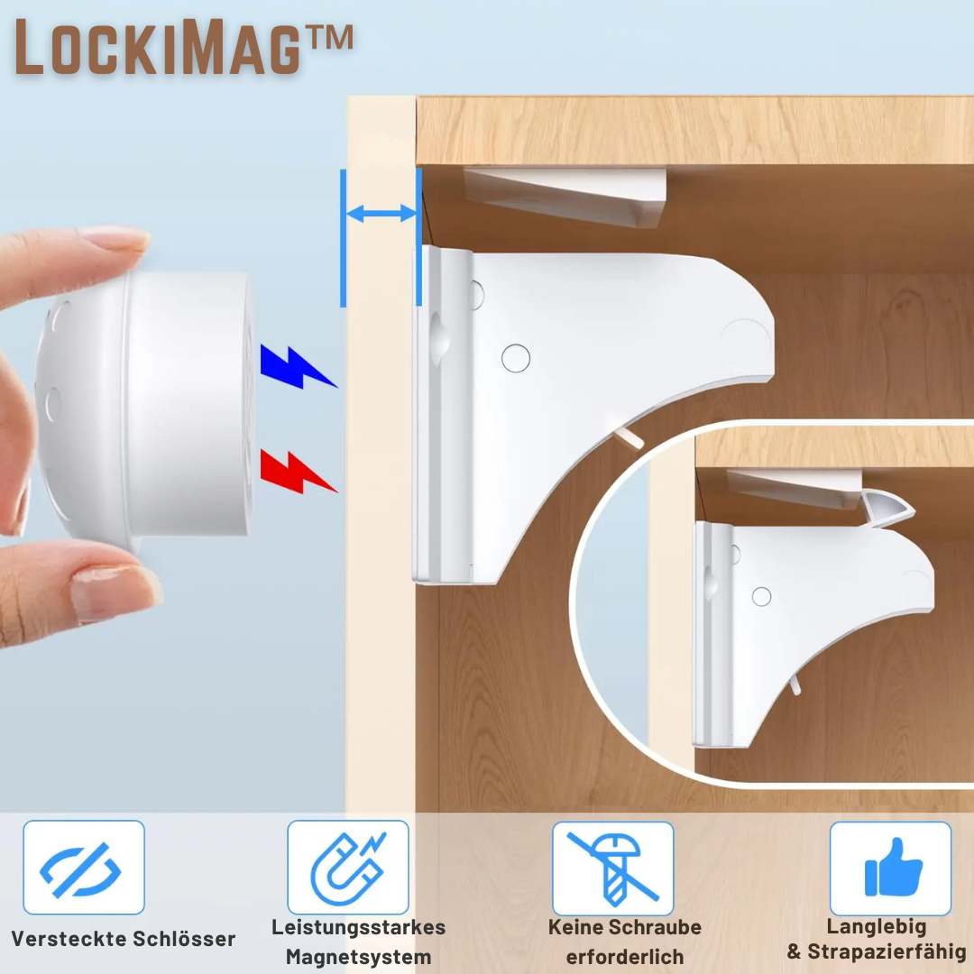 LockiMag™ – Verstecktes Schrank-Schloss für sicheren Schutz & einfache Anwendung [1 + 1 Gratis]