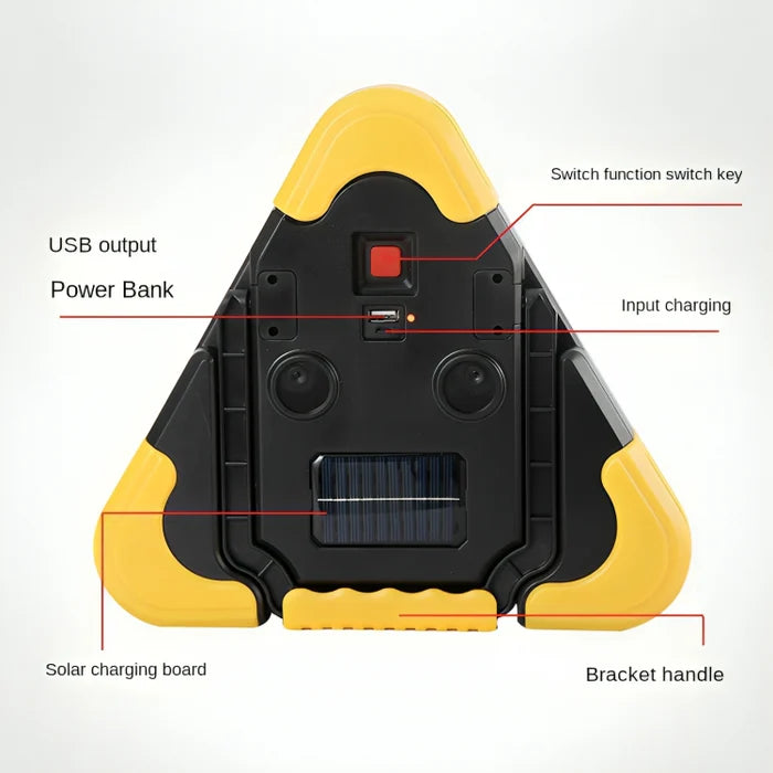 RoadSafe™ Dreieckige Solar-Notfallbake | 50% Rabatt