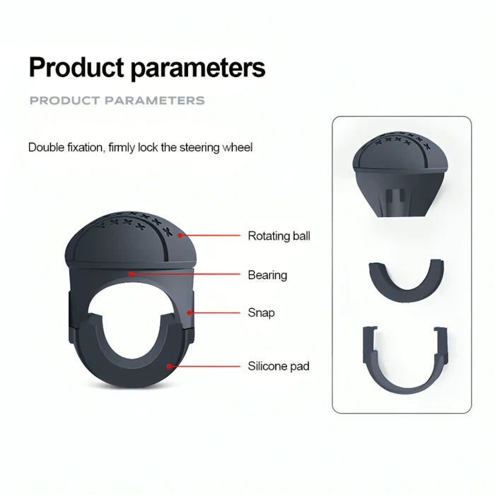 SwiftKnob™ – 360° Drehbarer Lenkradknauf | 1 + 1 Gratis