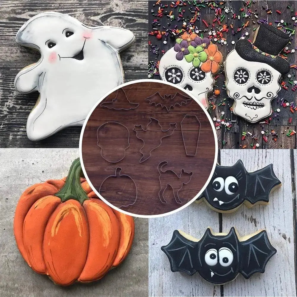 Keksformen Halloween | 7-teiliges Set aus hochwertigem Edelstahl