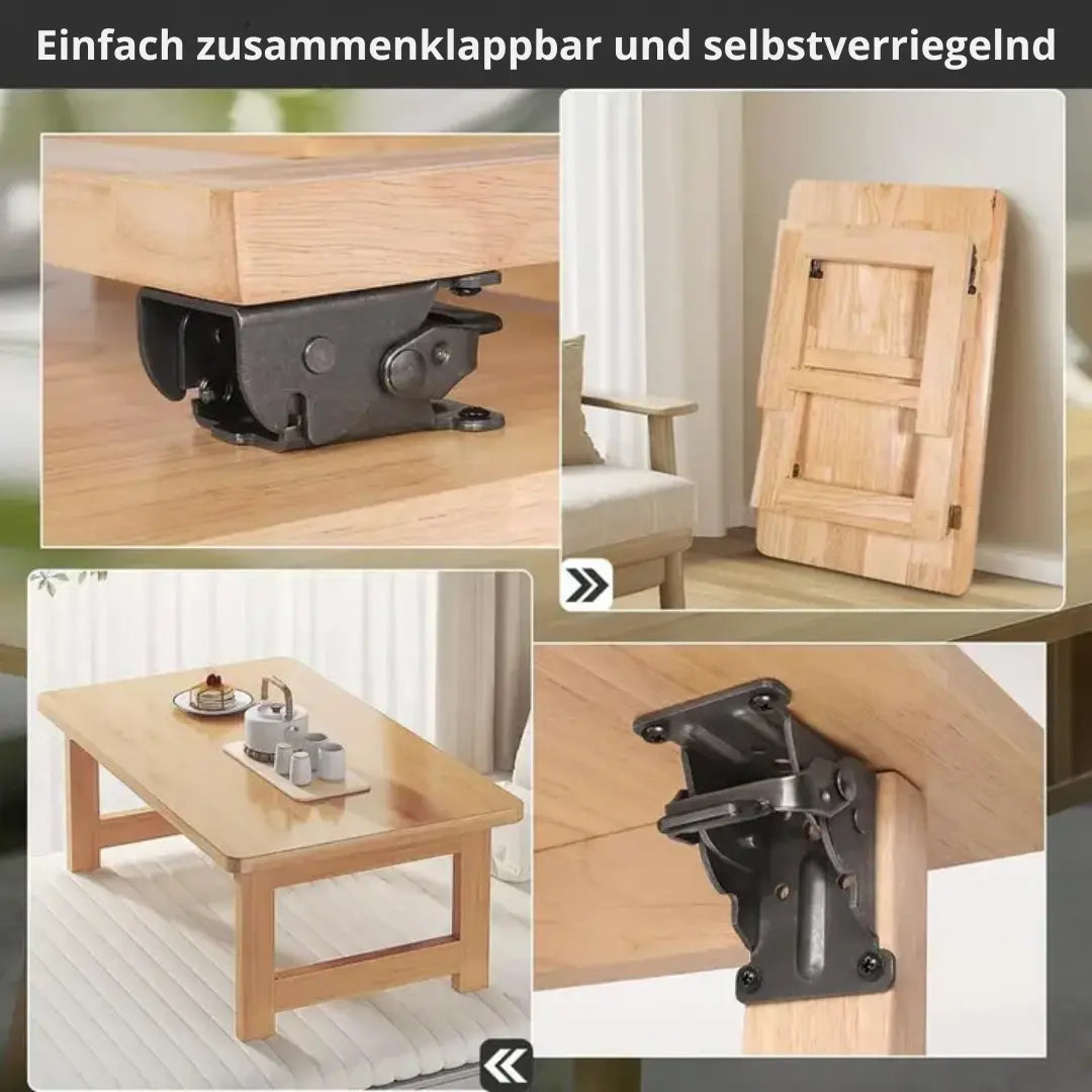 AngleClip™ – Klappscharnier mit Selbstverriegelung für Möbel & Türen [50% Rabatt]