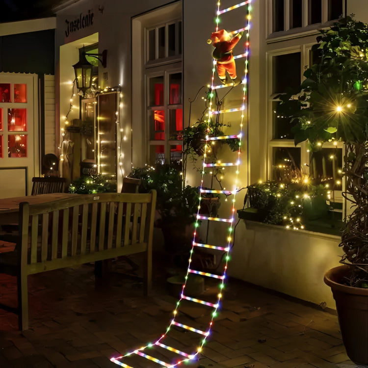 ChristClimb™ – Kletternder Weihnachtsmann mit LED-Lichterkette, festliche Deko für Zuhause [50% Rabatt]