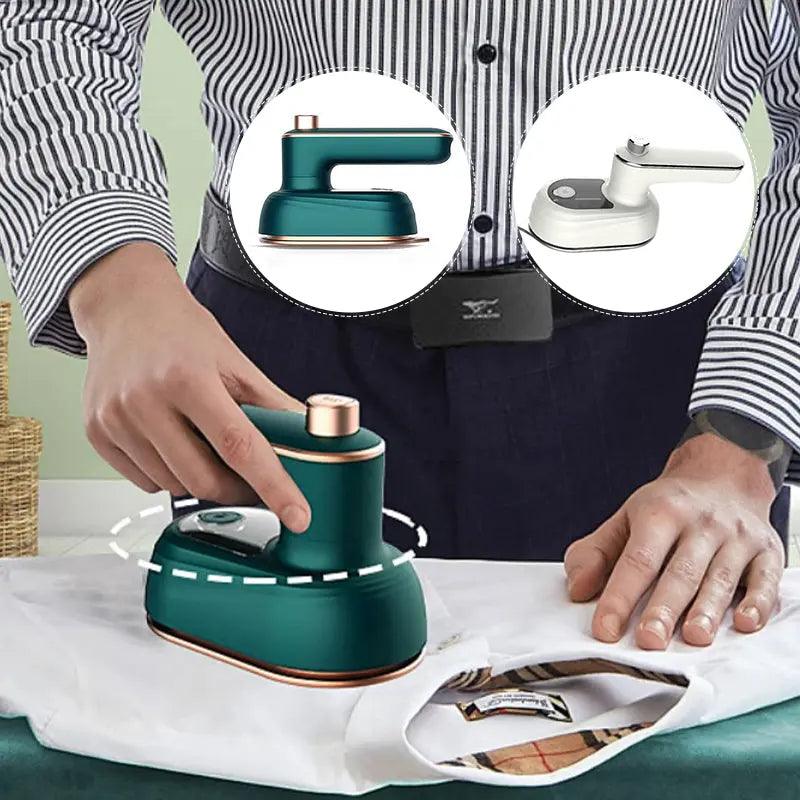 50% Rabatt | EasySteam™ - Kompaktes 2-in-1 Mini-Dampfbügeleisen für müheloses Bügeln