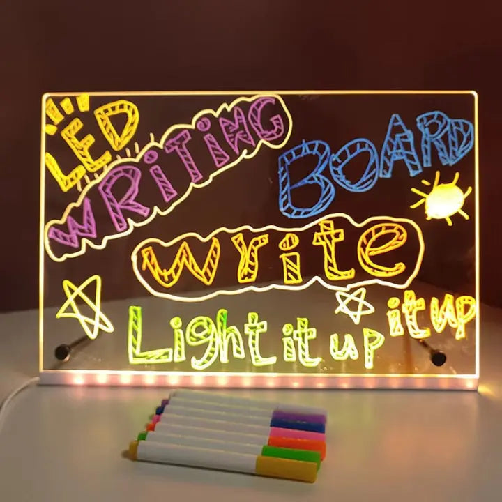 TabletGlow™ – LED-Glas-Schreibtafel für kreative Notizen & Zeichnungen [50% Rabatt]