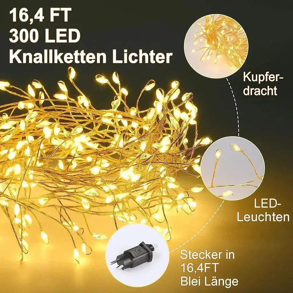 LightStrap™ – LED-Lichterkette aus Kupferdraht, 9 Meter für stimmungsvolle Beleuchtung [50% Rabatt]