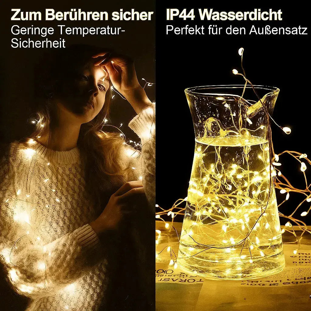 LightStrap™ – LED-Lichterkette aus Kupferdraht, 9 Meter für stimmungsvolle Beleuchtung [50% Rabatt]
