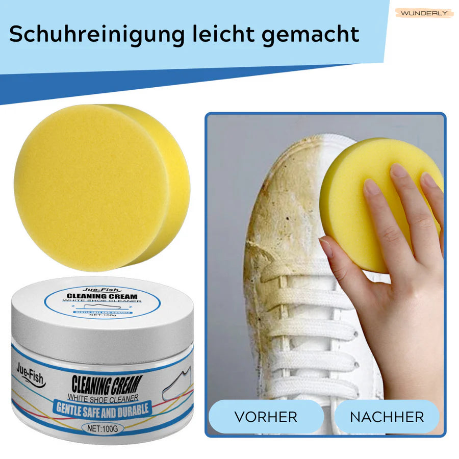 FreshShoe™ – Sanfte Reinigungscreme für weiße Turnschuhe | 50% Rabatt