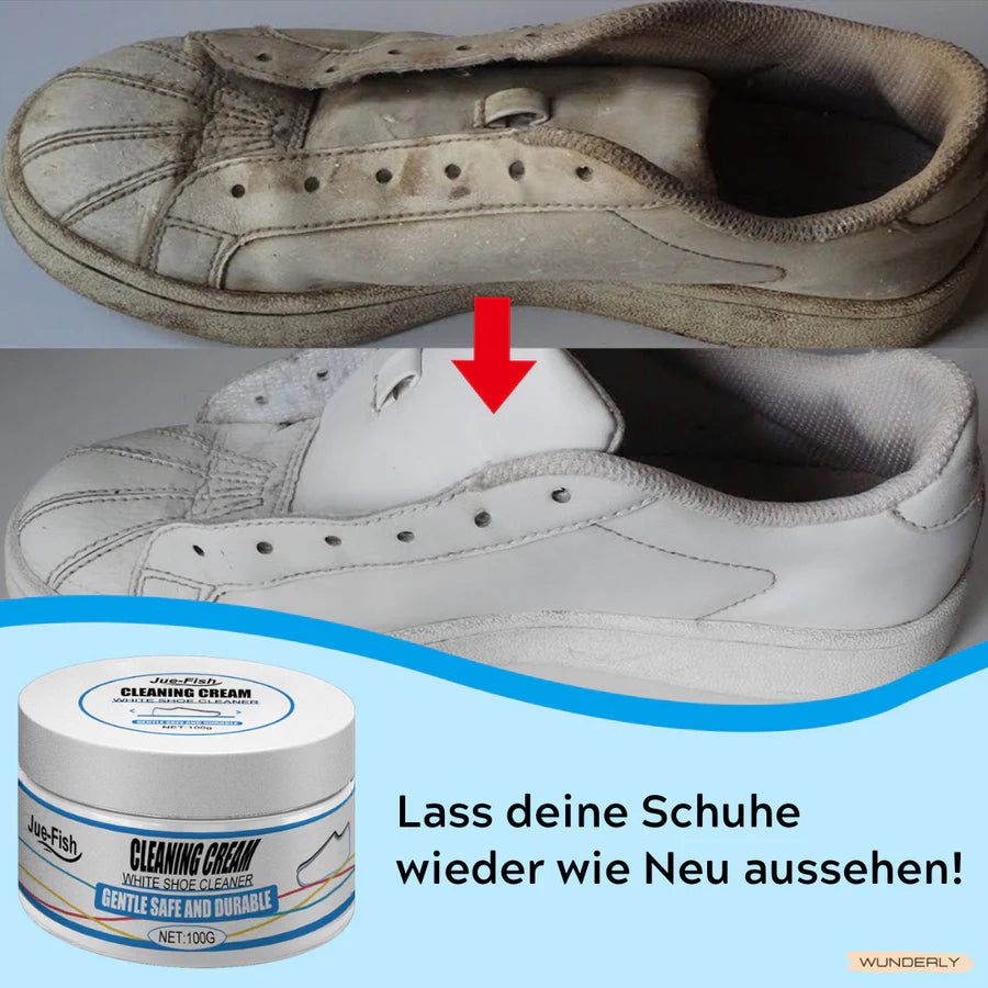 FreshShoe™ – Sanfte Reinigungscreme für weiße Turnschuhe | 50% Rabatt