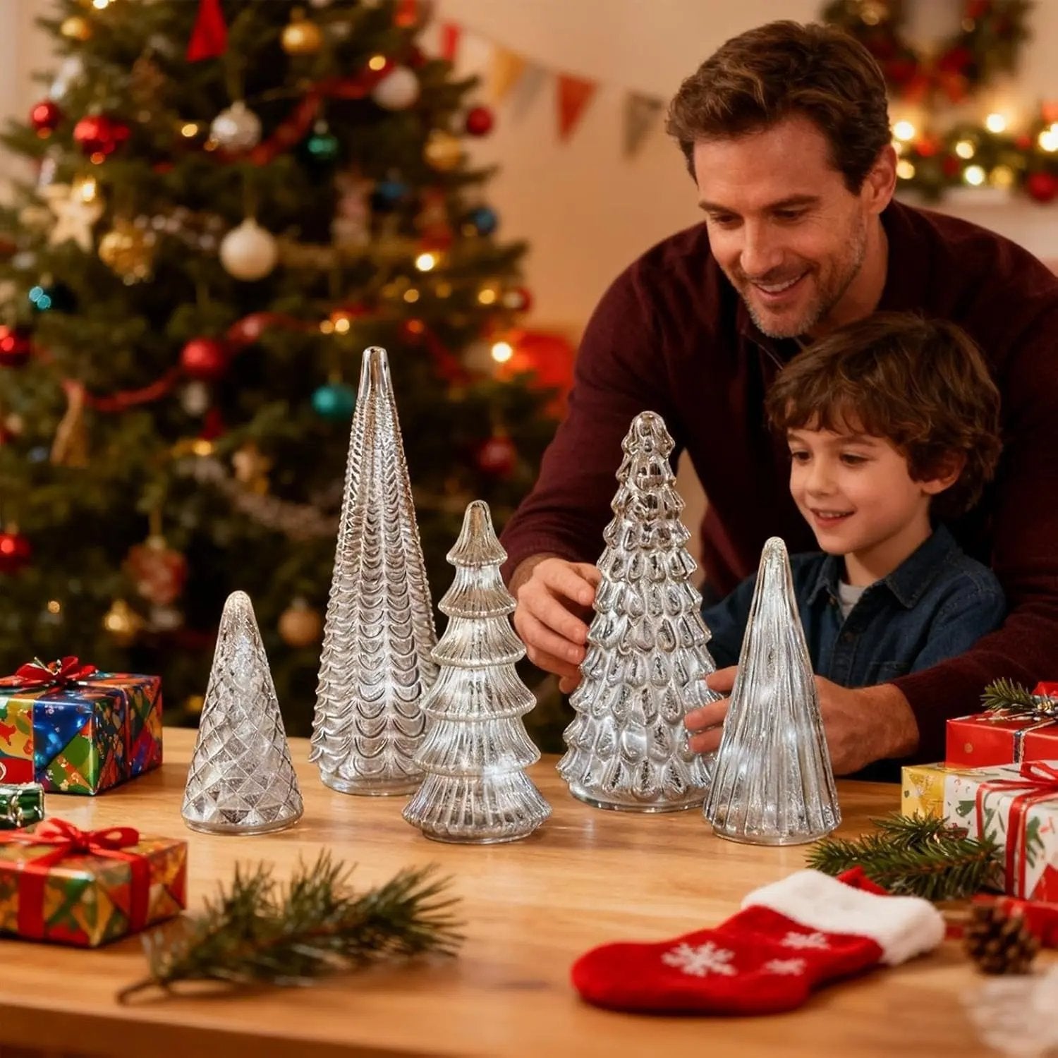 DekoChrist™ – (5er Set) Glänzender Blickfang für Ihr festlich geschmücktes Zuhause [50% Rabatt]