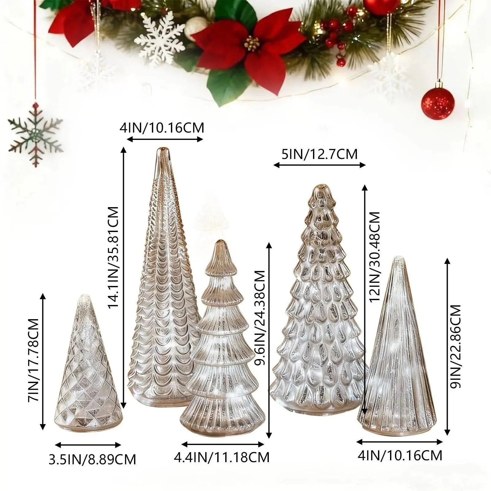 DekoChrist™ – (5er Set) Glänzender Blickfang für Ihr festlich geschmücktes Zuhause [50% Rabatt]