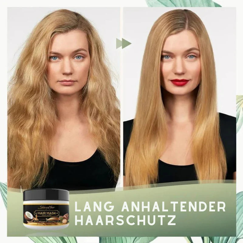 ShinyHair™ – Sofortige Keratin-Haarreparaturmaske | 1 + 1 Gratis