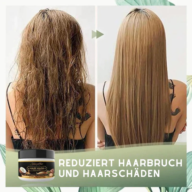 ShinyHair™ – Sofortige Keratin-Haarreparaturmaske | 1 + 1 Gratis