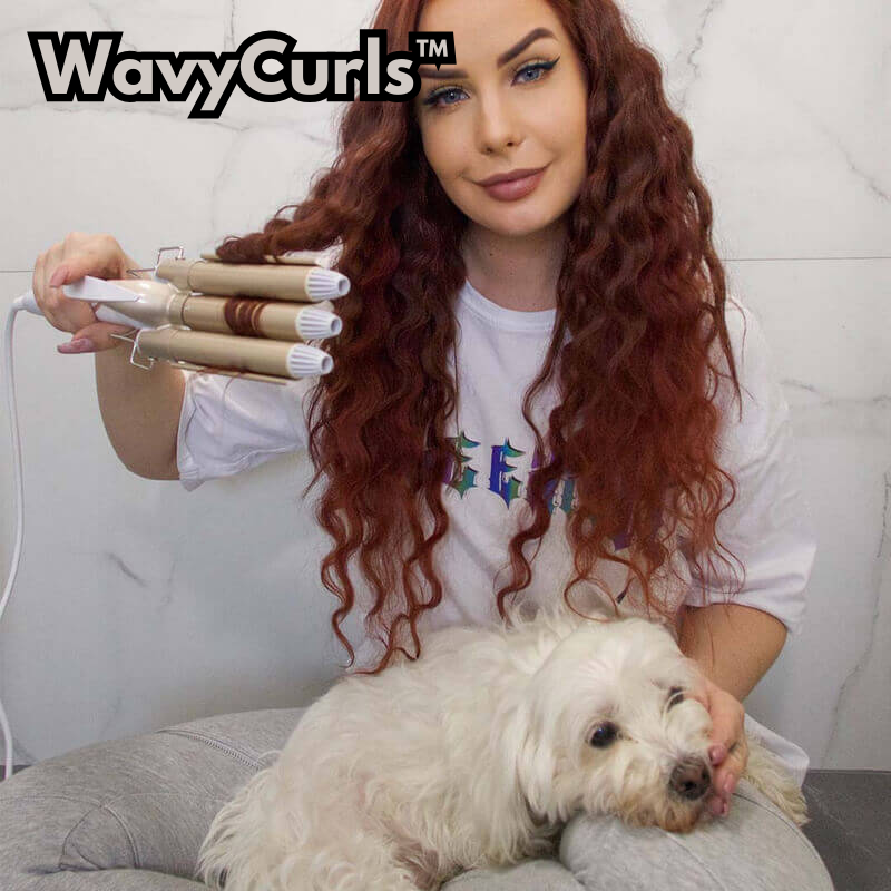 WavyCurls™ - Magischer Lockenstab mit 3 Heizstäben [50% Rabatt]