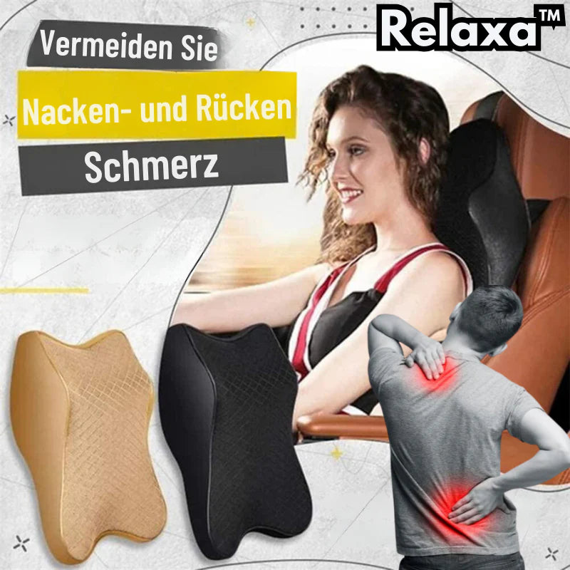 Relexa™ – Ergonomisches Auto-Nacken- und Rückenkissen | 50% Rabatt