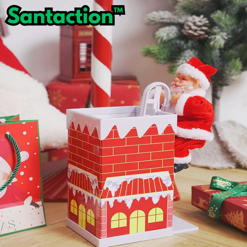 Santaction™ – Schornsteinkletternder Weihnachtsmann Dekoration | 50% Rabatt