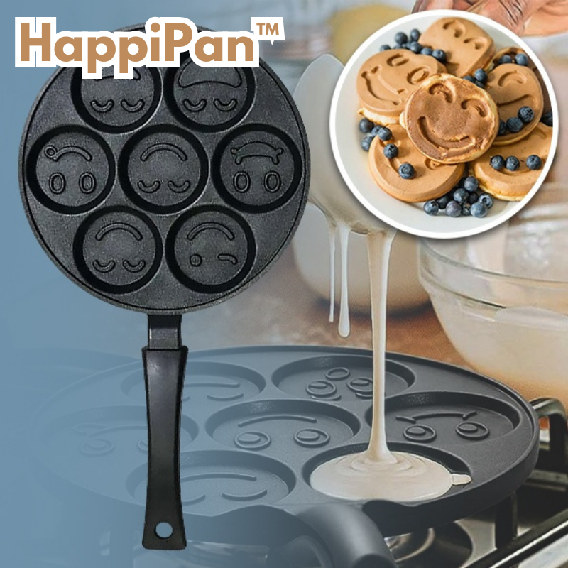 HappiPan™ – Smiley-Pfannkuchenpfanne für fröhlichen Frühstücksspaß [50 % Rabatt]