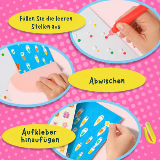 WipeArt™ – Kreatives Mal- und Stickerset | 50% Rabatt