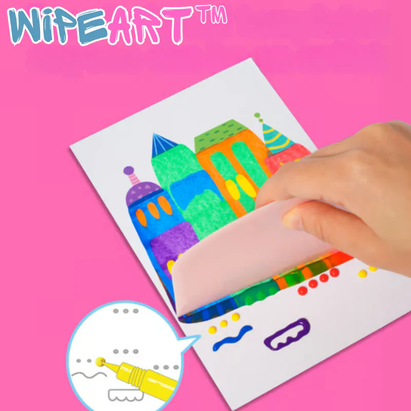 WipeArt™ – Kreatives Mal- und Stickerset | 50% Rabatt