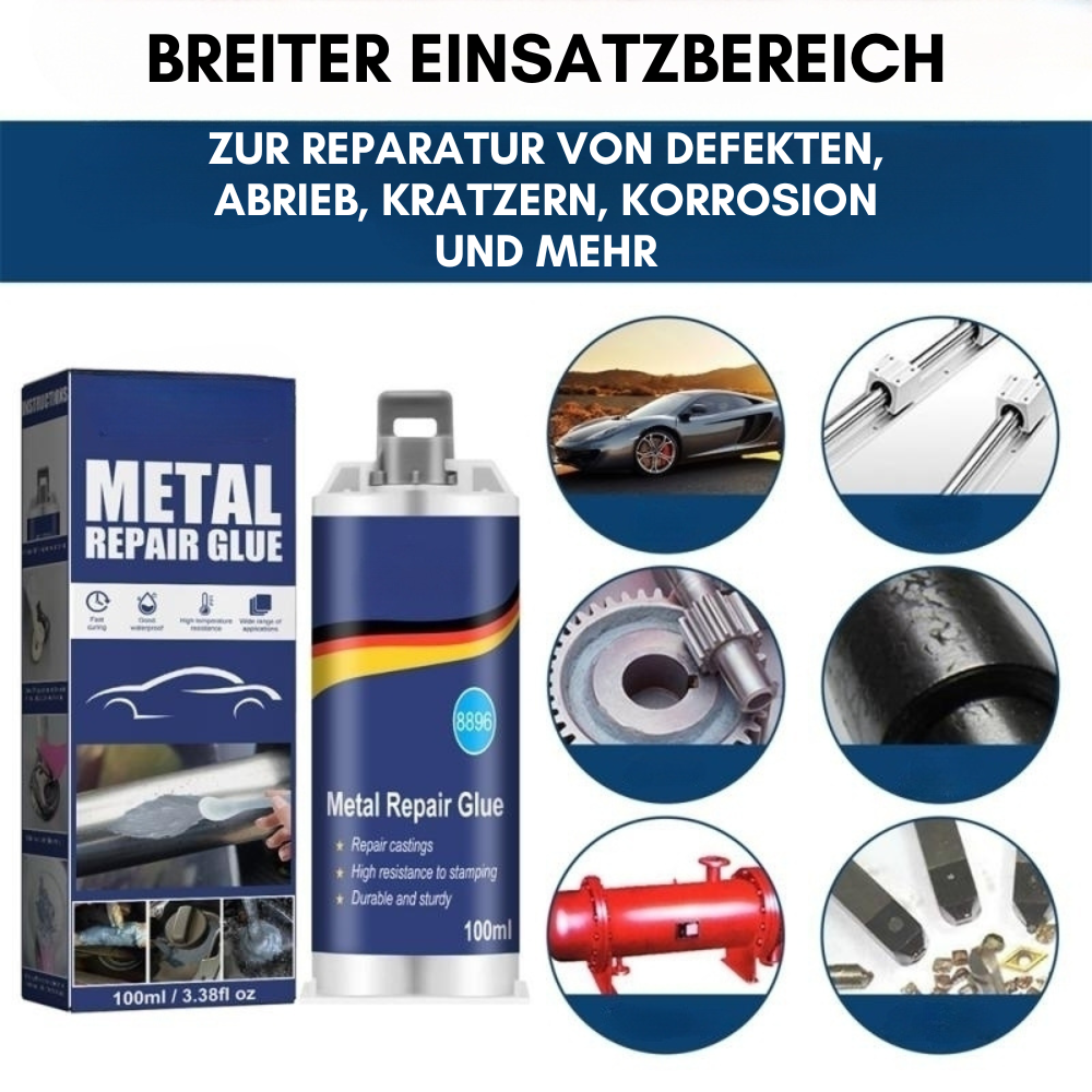 MetalFix Reparaturkleber – Starker Metallkleber für Stahl, Aluminium & Eisen