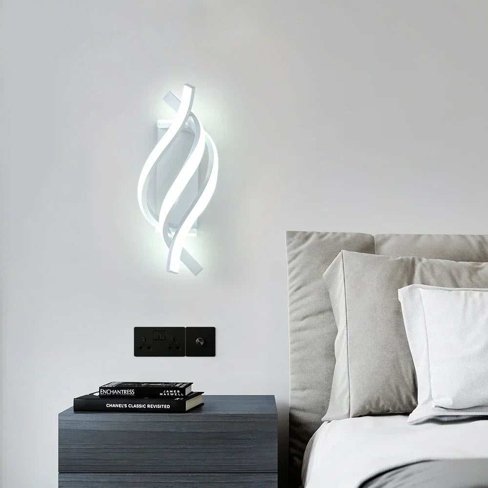 Moderne LED Wandlampe LumaLight für Schlafzimmer, Flur & Bad