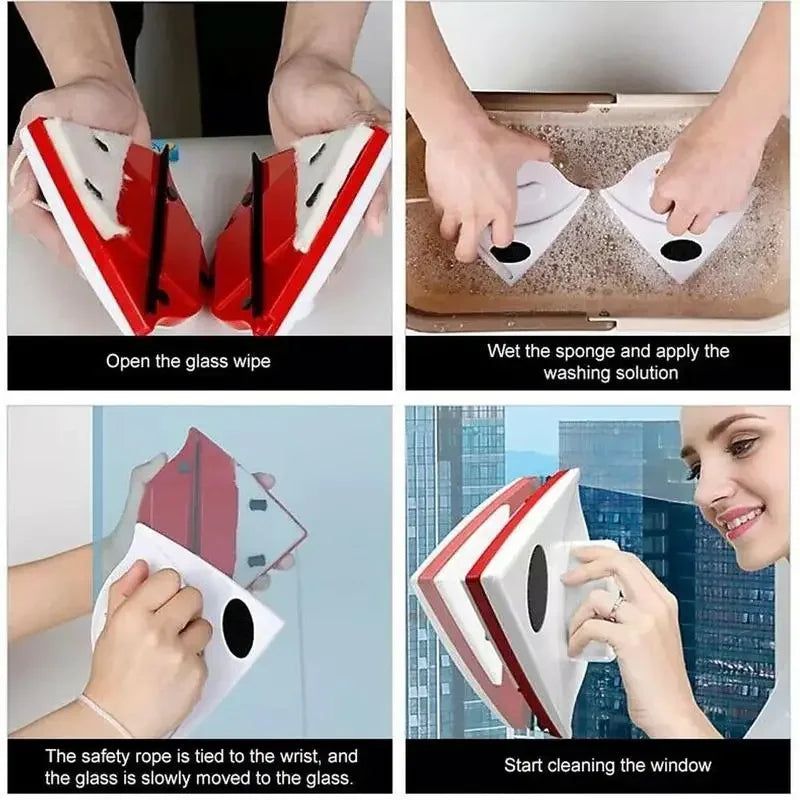 MagnetClean™ – Doppelseitiger magnetischer Fensterreiniger | 50% Rabatt