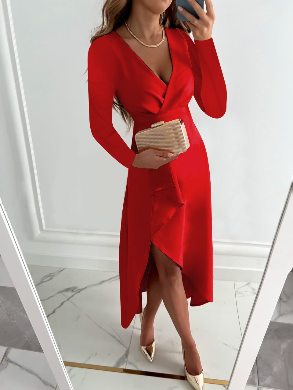 Silke™ – Elegantes Damenkleid aus weichem Stoff [50% Rabatt]